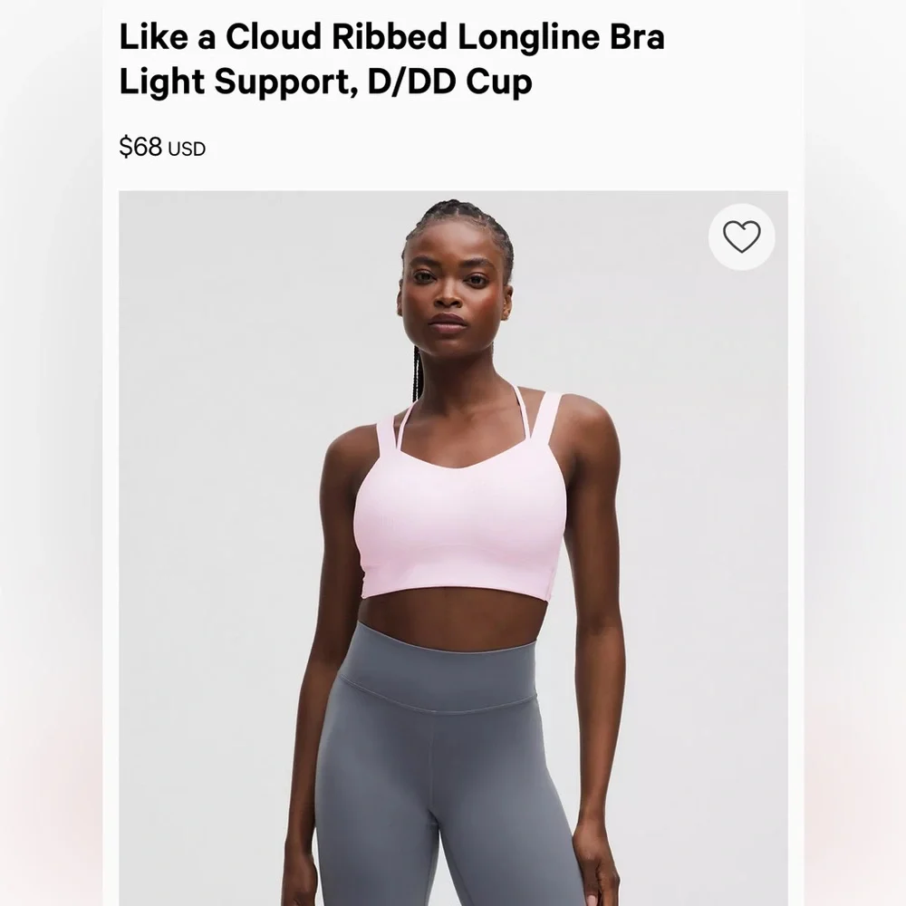 LULULEMON | like a cloud longline ribbed bra - Picture 3 of 16